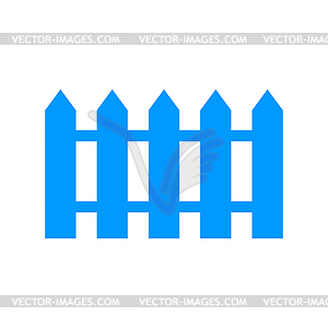 Fence icon. Flat design style - vector clipart