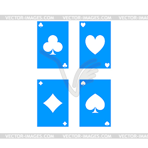 Playing cards icon - color vector clipart