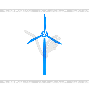 Ветер турбины значок - векторное изображение клипарта
