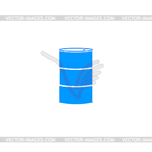 Simple icon barrels of oil - royalty-free vector clipart