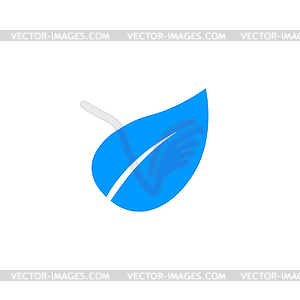 Leaf icon design. Flat design style - vector clipart