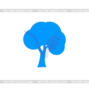 Trees icons. Flat design style - vector image