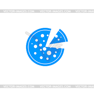 Pizza web icon - vector clip art