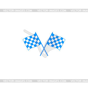 Racing flag icon - vector clipart