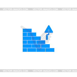 Bricks icon. Flat - vector clipart