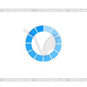 Circular loading icon - vector clipart / vector image