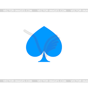 Poker icon. Flat - vector clipart / vector image