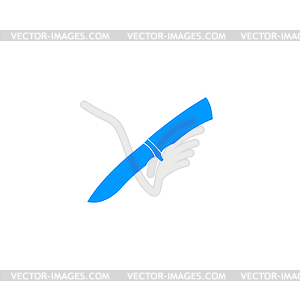 Knife icon. Flat - color vector clipart