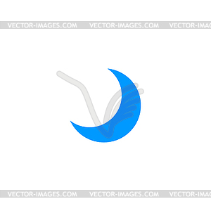 Moon icon - vector clip art