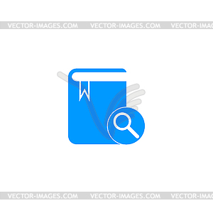 Book icon. Flat design style - vector clip art