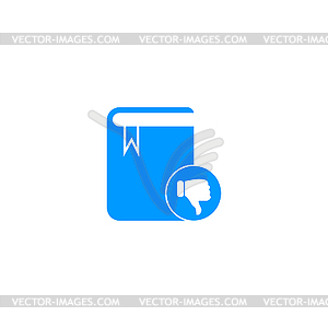 Book icon. Flat design style - vector image