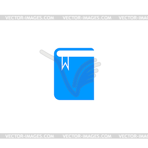 Book icon. Flat design style - vector image