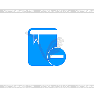 Book icon. Flat design style - vector clipart