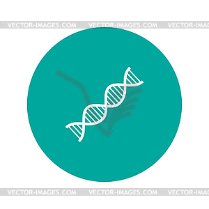 DNA icon - color vector clipart