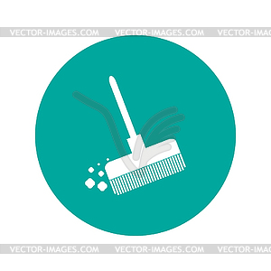 Broom icon - vector image