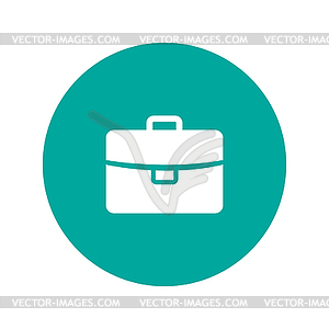 Briefcase icon, . Flat design style - vector clipart