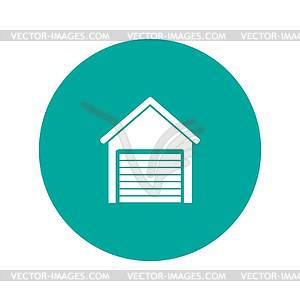 Garage icon. Modern design flat style icon - vector image