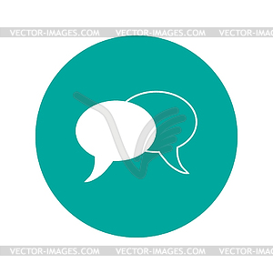 Speech bubbles icon - vector clipart / vector image