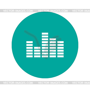 Equalizer icon. Flat - vector image