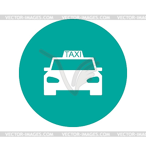 Taxi icon. Flat design style - vector EPS clipart