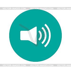 Speaker icon. Flat design style - vector clipart