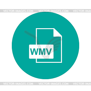 Wmv file icon - royalty-free vector image