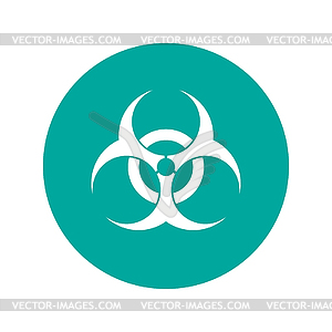 Bio hazard icon - web - vector image