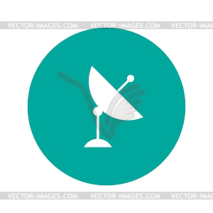 Satellite dish icon - vector clipart