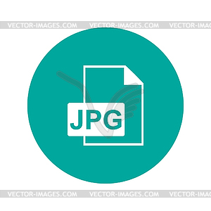 Jpg icon file - color vector clipart