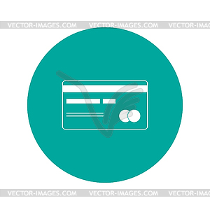 Credit card icon - vector image
