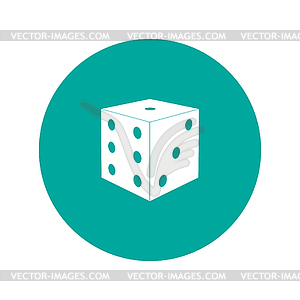 Dices sign icon. Casino game symbol - vector EPS clipart