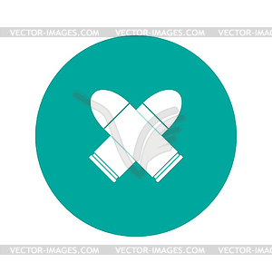 Bullet icon. Flat design style - vector clipart