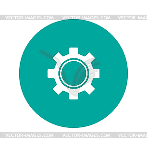 Gears icon, . Flat design style - vector image