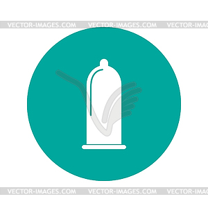 Condoms icon. Flat design style - vector clipart