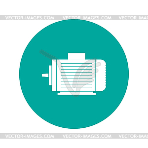 Electric motor icon - vector image