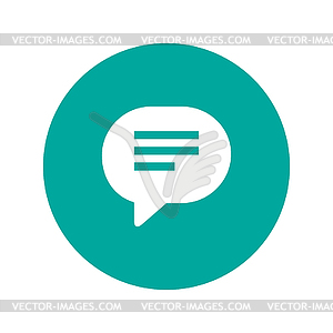 Speech bubble icon - vector image