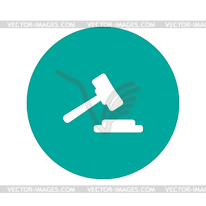 Auction web icon. design - royalty-free vector image