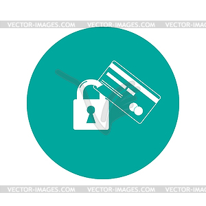 Credit Card Security icon . Eps 10 - vector clip art