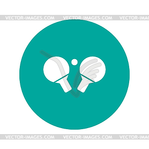 Table tennis icon - vector clipart