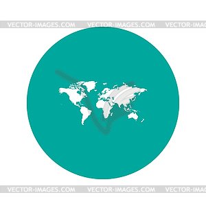 World Map - vector clipart