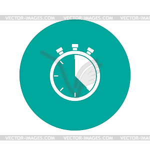 Stopwatch icon, . Flat design style, - vector clipart