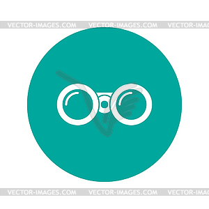 Binocular icon. Flat design style - vector clip art