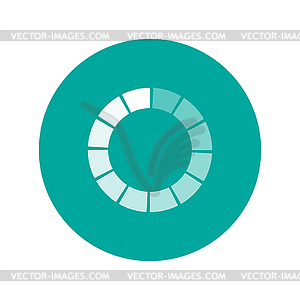 Circular loading icon - vector clipart