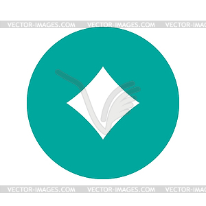 Poker icon. Flat - vector clipart