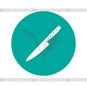 Knife icon. Flat - vector clipart