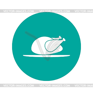 Chicken. icon - vector clipart / vector image
