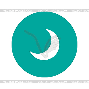 Moon icon - vector clipart