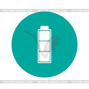 Battery icon. Flat design style - vector clip art