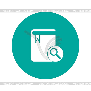 Book icon. Flat design style - vector image