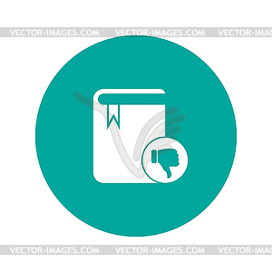 Book icon. Flat design style - vector clip art